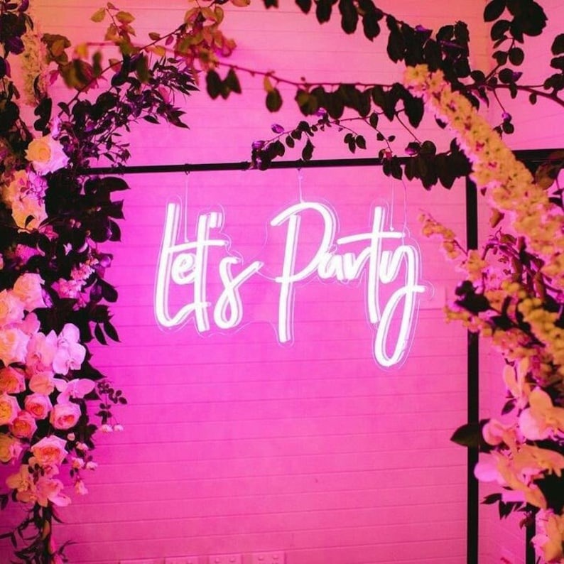 Add some zing to your party with a custom LED neon sign!