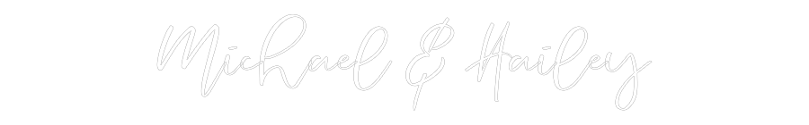 CREATE YOUR OWN WEDDING NEON SIGN Michael & Hai...