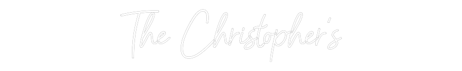 CREATE YOUR OWN WEDDING NEON SIGN The Christoph...