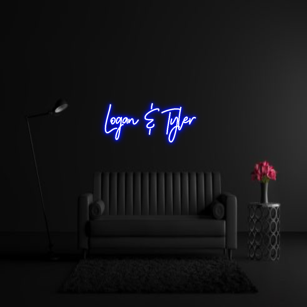 CREATE YOUR OWN WEDDING NEON SIGN Logan & Tyler