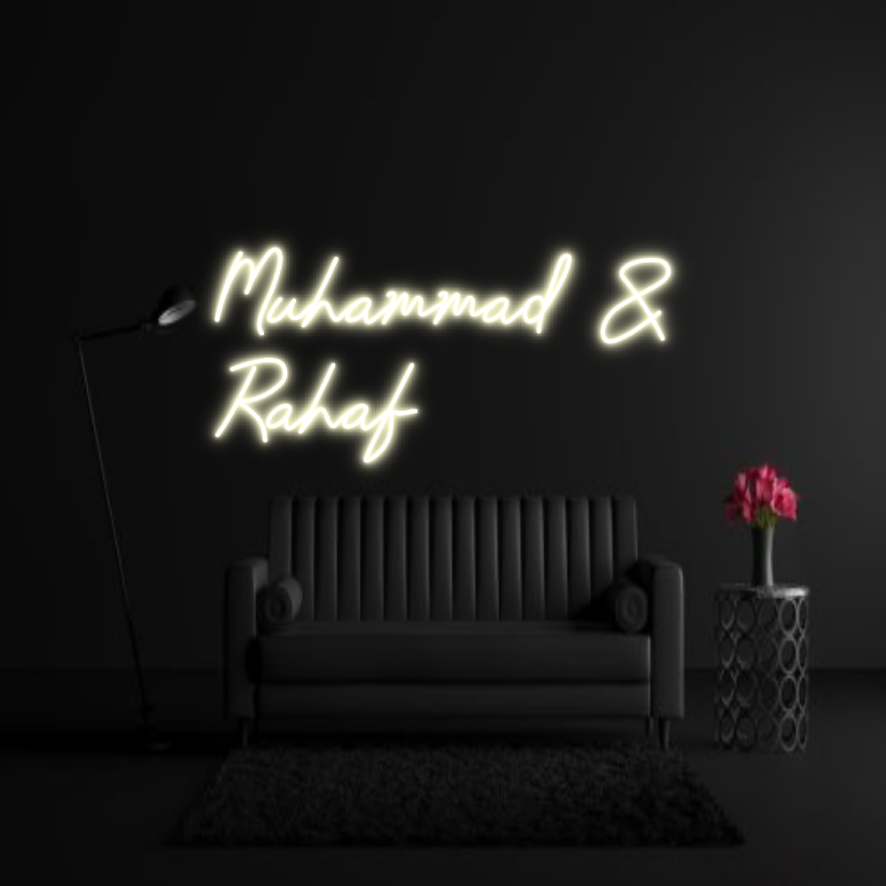 CREATE YOUR OWN WEDDING NEON SIGN Muhammad &
R...