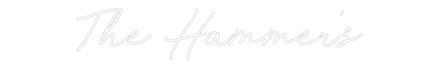 CREATE YOUR OWN WEDDING NEON SIGN The Hammer's