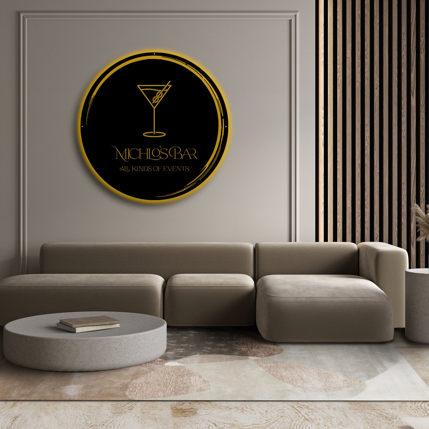 Metal Sign 24in - Michael Atallah