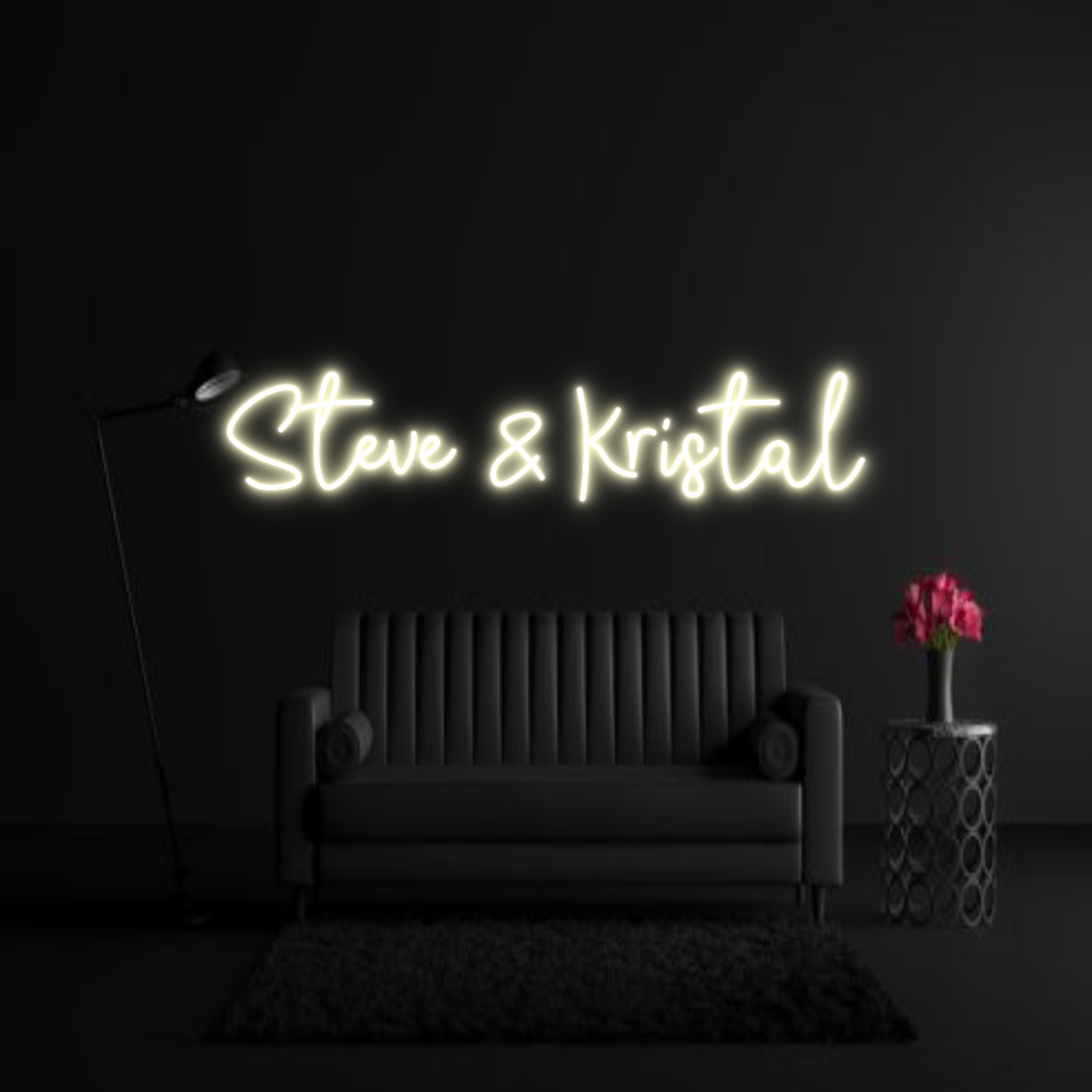 CREATE YOUR OWN WEDDING NEON SIGN Steve & Kristal