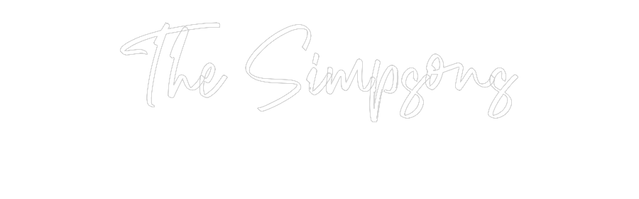 CREATE YOUR OWN WEDDING NEON SIGN The Simpsons