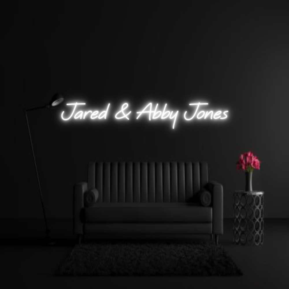 CREATE YOUR OWN WEDDING NEON SIGN Jared & Abby ...