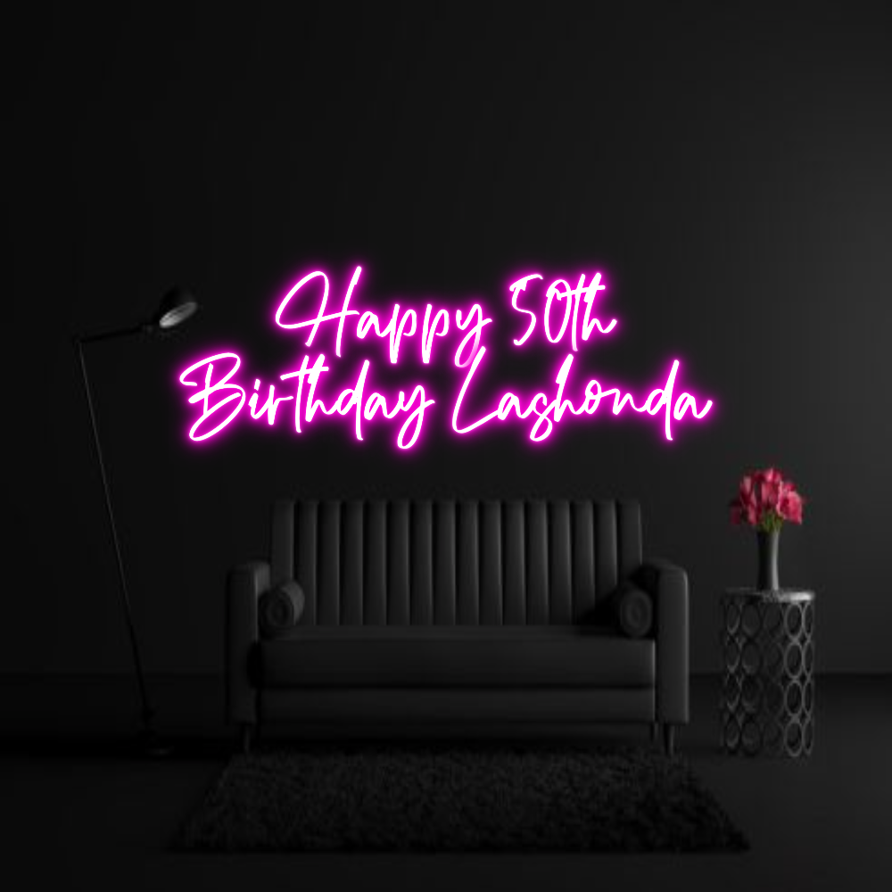 CREATE YOUR OWN WEDDING NEON SIGN Happy 50th
B...