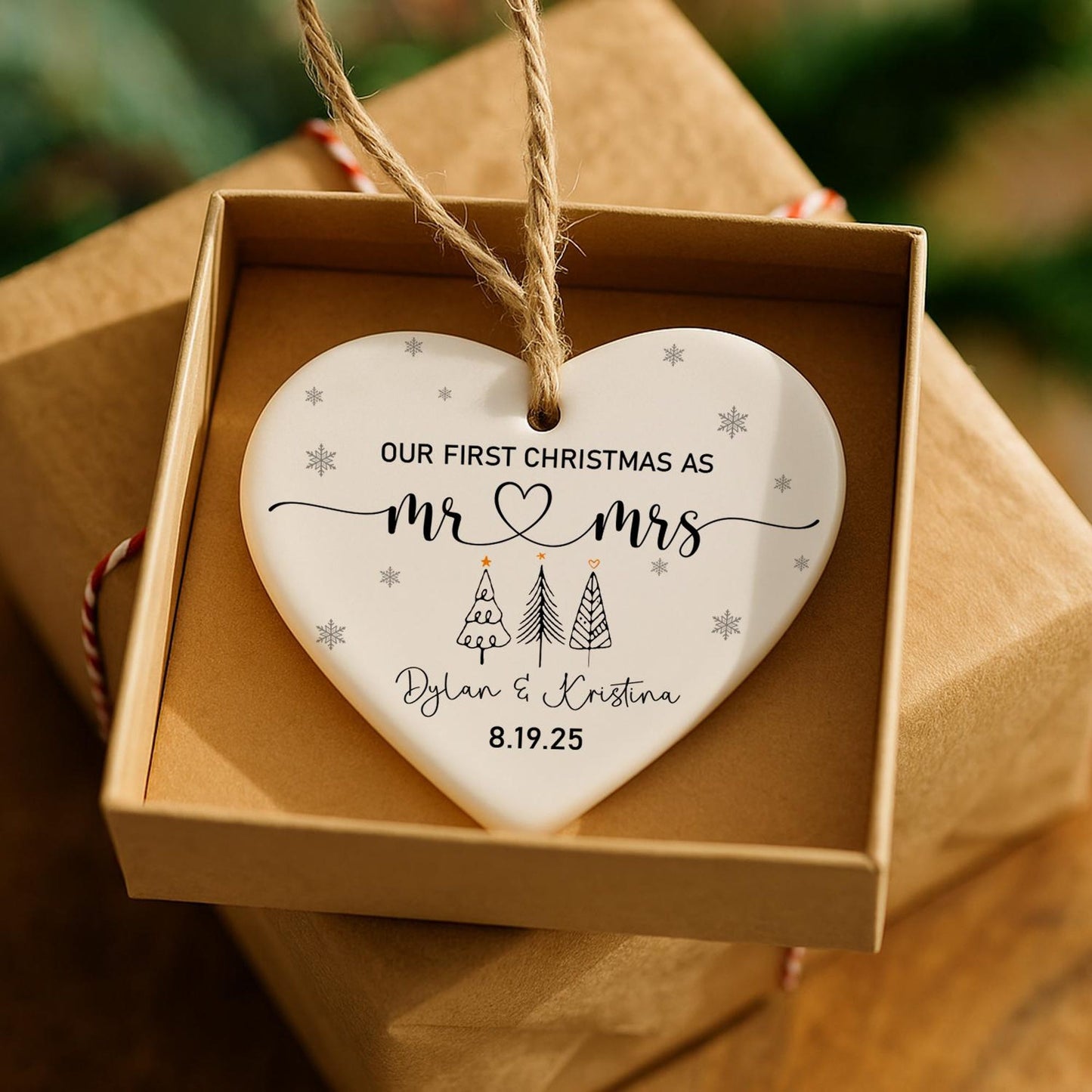 Our 1st Christmas Mr & Mrs Ornament
