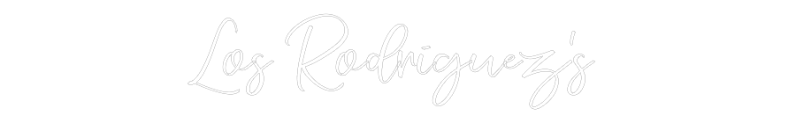 CREATE YOUR OWN WEDDING NEON SIGN Los Rodriguez...