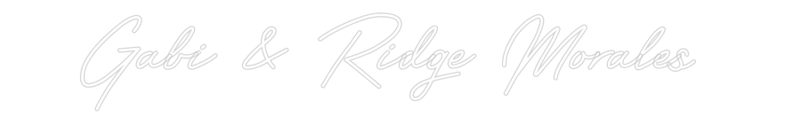 CREATE YOUR OWN WEDDING NEON SIGN Gabi & Ridge ...