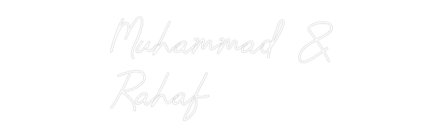 CREATE YOUR OWN WEDDING NEON SIGN Muhammad &
R...