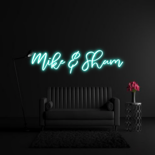 CREATE YOUR OWN WEDDING NEON SIGN Mike & Sham
