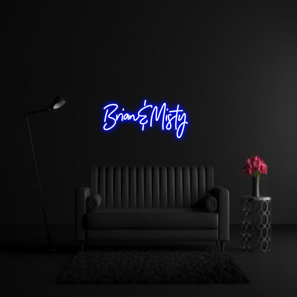 CREATE YOUR OWN WEDDING NEON SIGN Brian&Misty