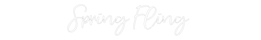 CREATE YOUR OWN WEDDING NEON SIGN Spring Fling