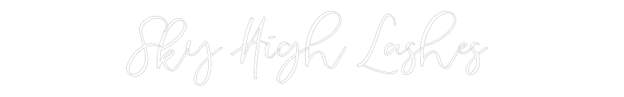 CREATE YOUR OWN WEDDING NEON SIGN Sky High Lash...