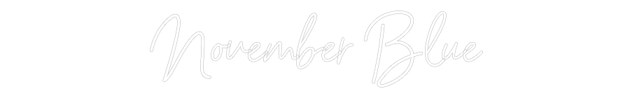 CREATE YOUR OWN WEDDING NEON SIGN November Blue