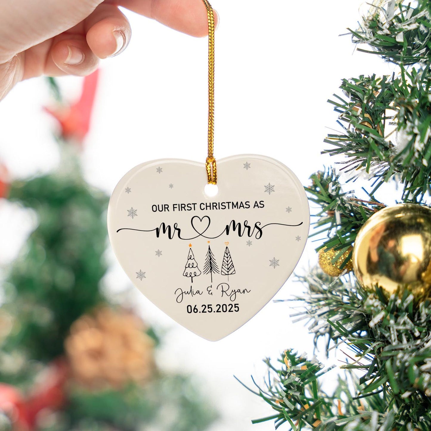 Our 1st Christmas Mr & Mrs Ornament