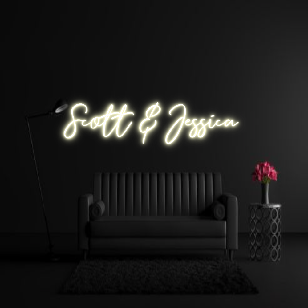 CREATE YOUR OWN WEDDING NEON SIGN Scott & Jessi...