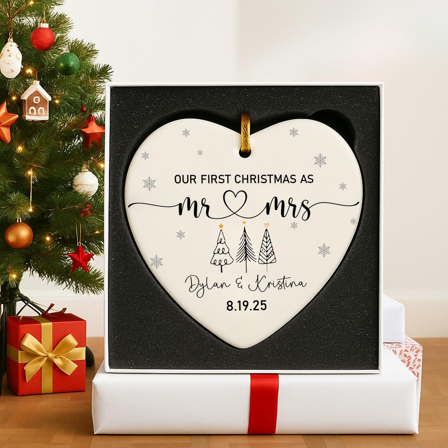 Our 1st Christmas Mr & Mrs Ornament