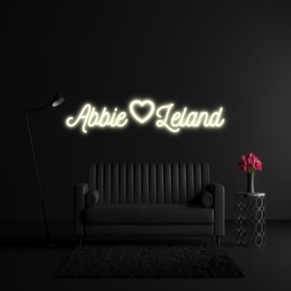 CREATE YOUR OWN WEDDING NEON SIGN AbbieLeland