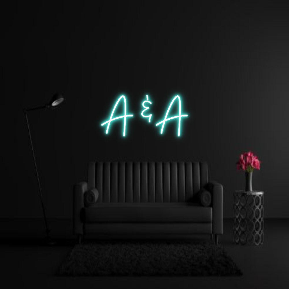 CREATE YOUR OWN WEDDING NEON SIGN A & A
