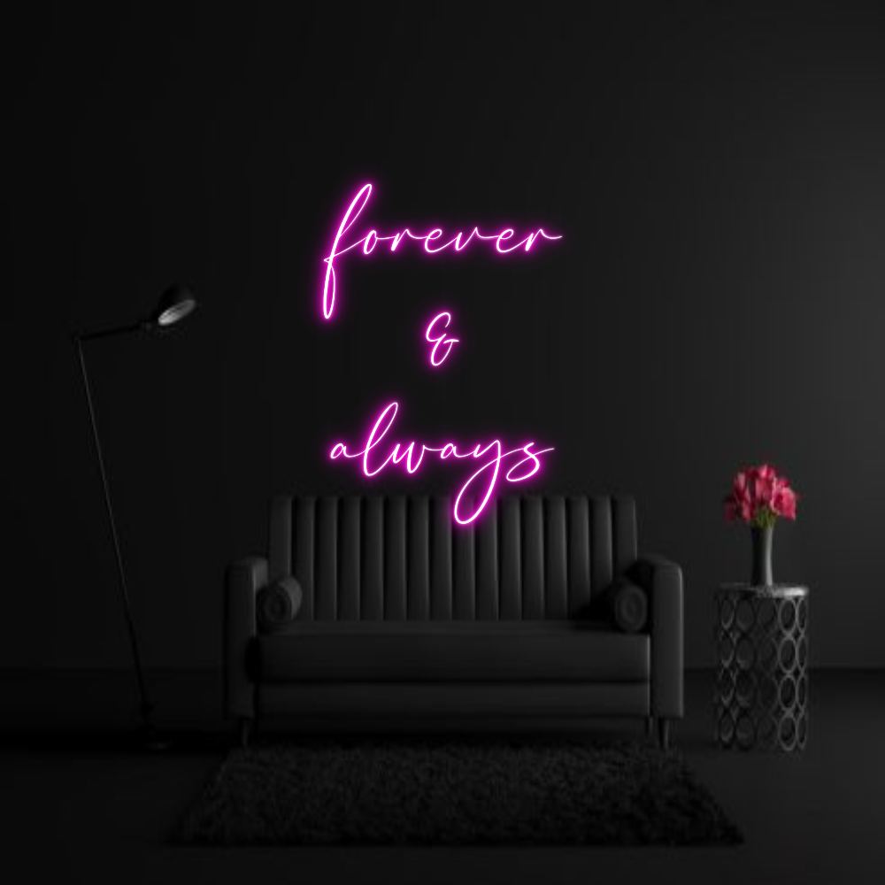 CREATE YOUR OWN WEDDING NEON SIGN forever
&
a...