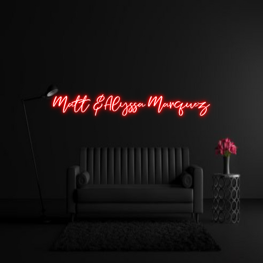 CREATE YOUR OWN WEDDING NEON SIGN Matt &Alyssa ...