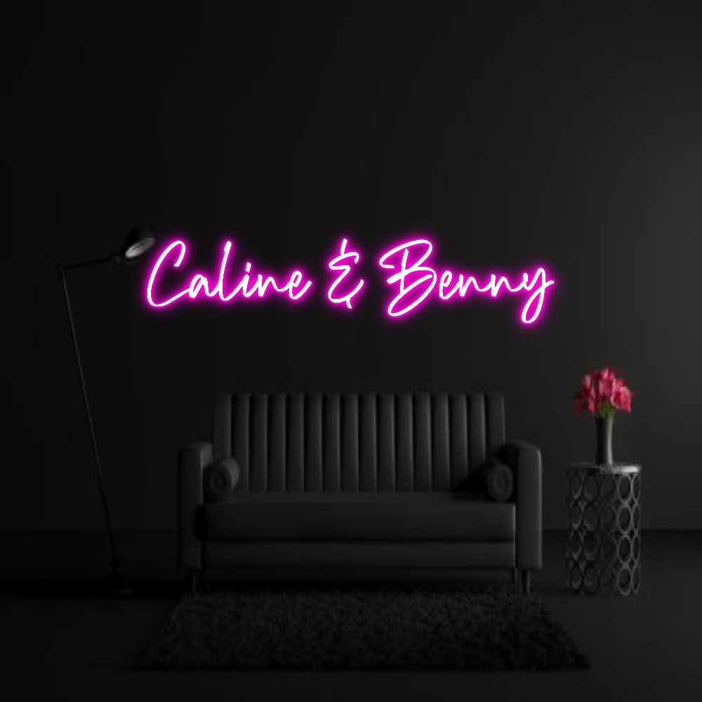 CREATE YOUR OWN WEDDING NEON SIGN Caline & Benny