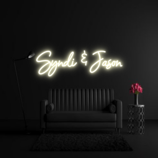 CREATE YOUR OWN WEDDING NEON SIGN Syndi & Jason