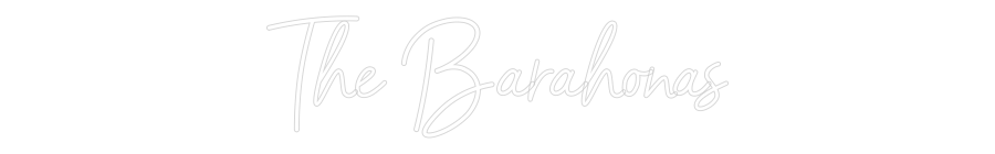 CREATE YOUR OWN WEDDING NEON SIGN The Barahonas