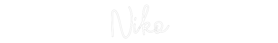 CREATE YOUR OWN CUSTOM NEON Niko