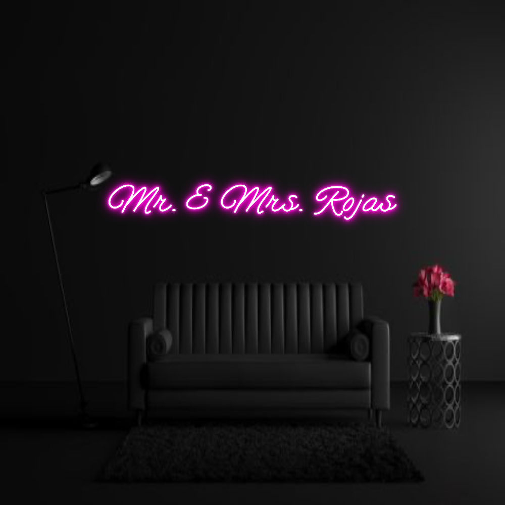 CREATE YOUR OWN WEDDING NEON SIGN Mr. & Mrs. Ro...