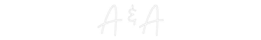 CREATE YOUR OWN WEDDING NEON SIGN A & A