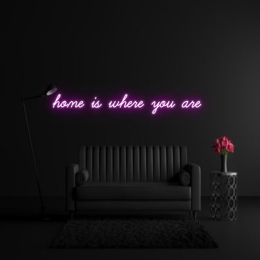 CREATE YOUR OWN WEDDING NEON SIGN home is where...