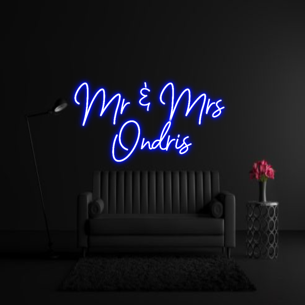 CREATE YOUR OWN WEDDING NEON SIGN Mr & Mrs 
  ...