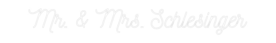 CREATE YOUR OWN WEDDING NEON SIGN Mr. & Mrs. Sc...