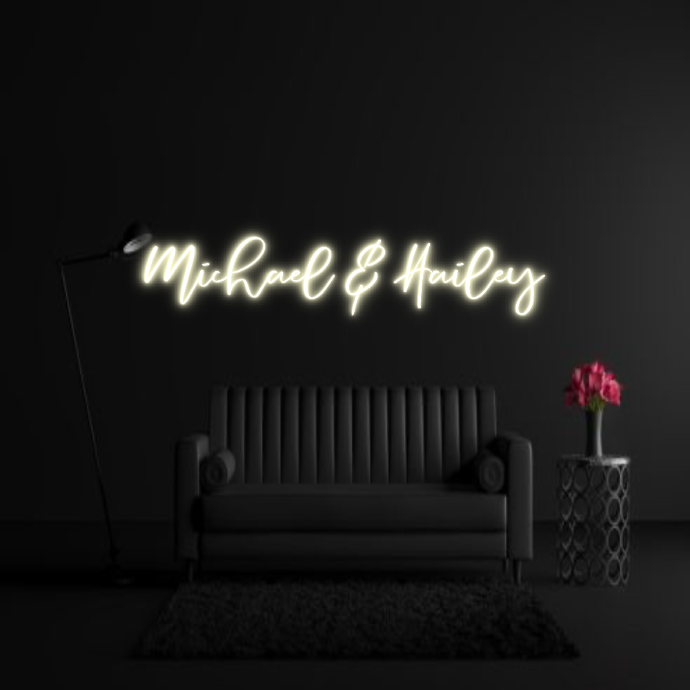 CREATE YOUR OWN WEDDING NEON SIGN Michael & Hai...