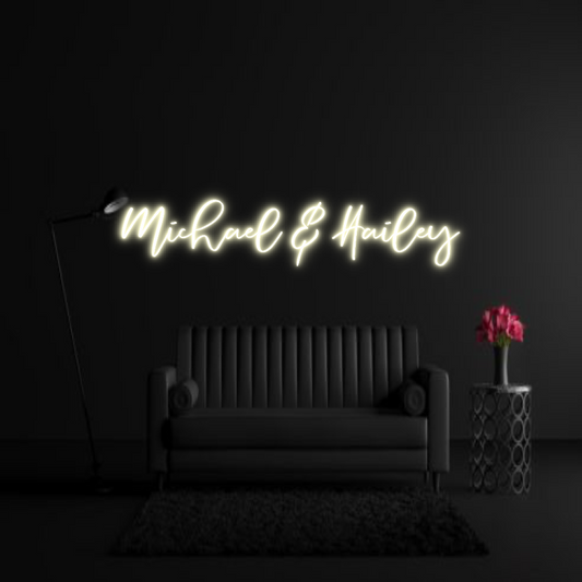 CREATE YOUR OWN WEDDING NEON SIGN Michael & Hai...