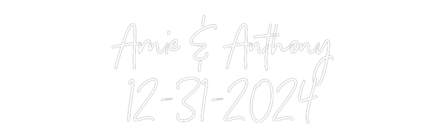 CREATE YOUR OWN WEDDING NEON SIGN Arnie & Antho...