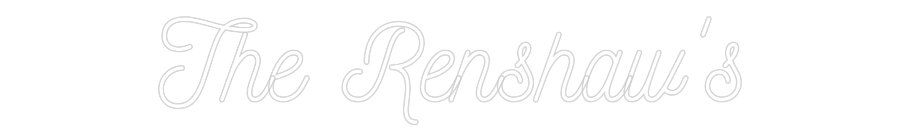 CREATE YOUR OWN WEDDING NEON SIGN The Renshaw's