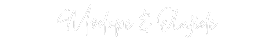 CREATE YOUR OWN WEDDING NEON SIGN Modupe & Olaj...