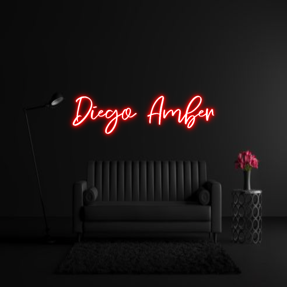 CREATE YOUR OWN WEDDING NEON SIGN Diego Amber