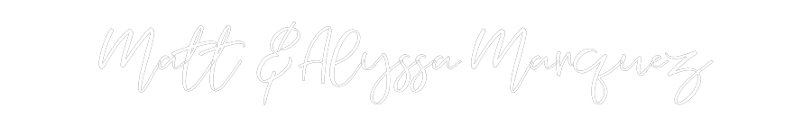 CREATE YOUR OWN WEDDING NEON SIGN Matt &Alyssa ...