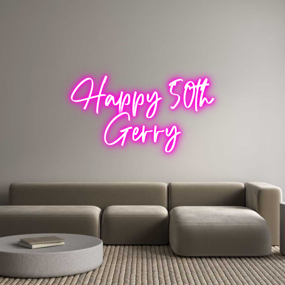 CREATE YOUR OWN CUSTOM NEON Happy 50th
G...