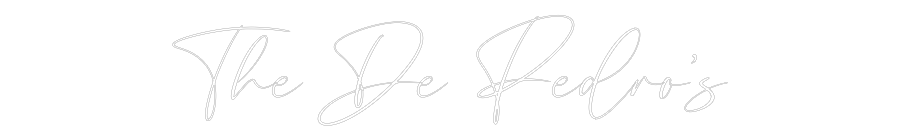 CREATE YOUR OWN WEDDING NEON SIGN The De Pedro’s