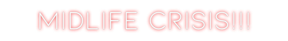 CREATE YOUR OWN CUSTOM NEON Midlife Crisi...