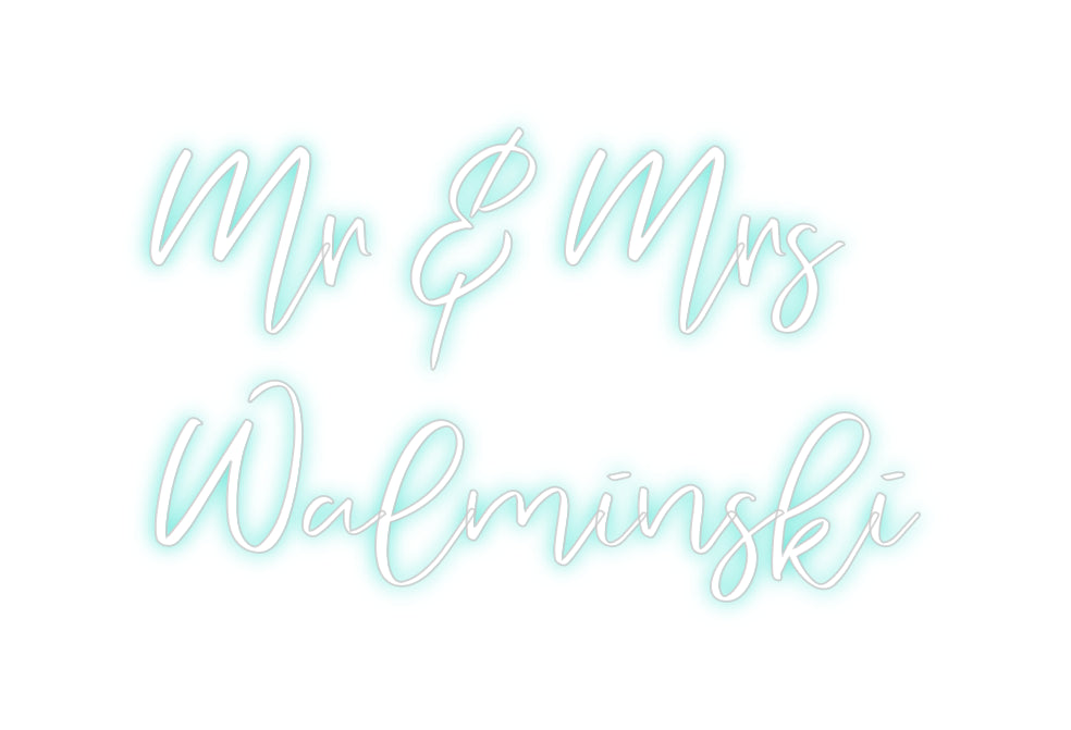 CREATE YOUR OWN CUSTOM NEON Mr & Mrs
Wa...