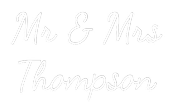 CREATE YOUR OWN WEDDING NEON SIGN Mr & Mrs
Tho...