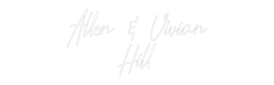 CREATE YOUR OWN WEDDING NEON SIGN Allen & Vivia...