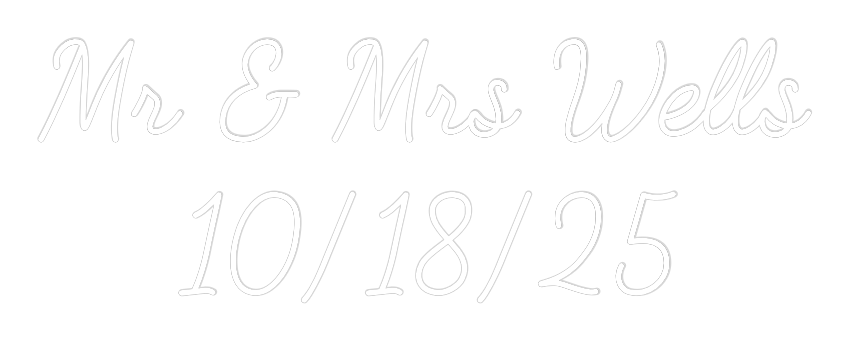 CREATE YOUR OWN WEDDING NEON SIGN Mr & Mrs Well...